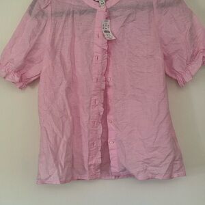 J. Crew Light Pink Button-Up Shirt